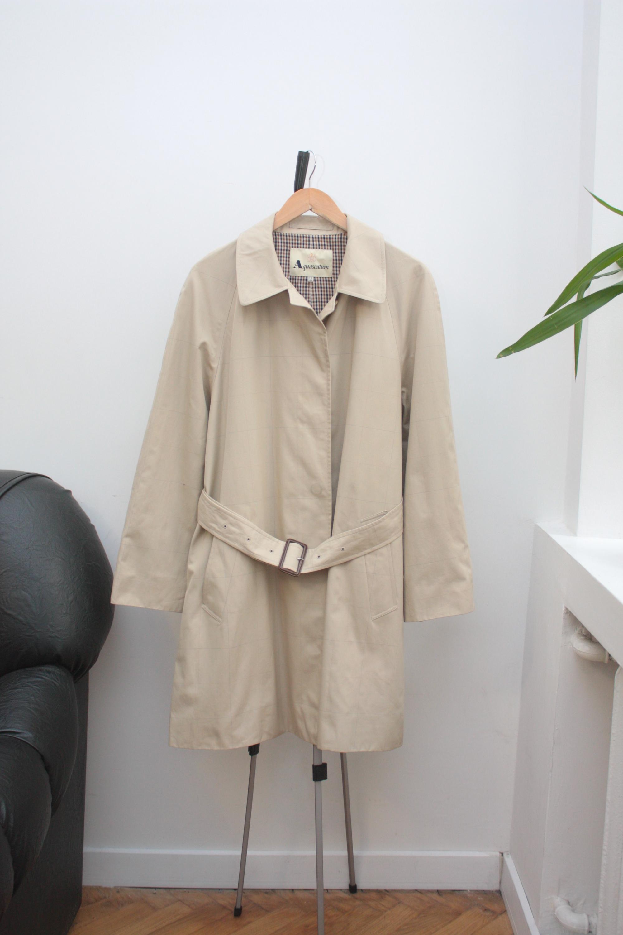 Aquascutum Vintage Beige Trench Coat Women's US10 - Etsy