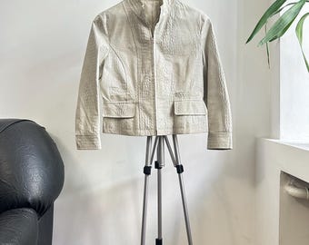 Selene Sport Jacket Full Zip Retro Polyvinyl Size S Vintage 90s