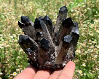 300g+ Smoky quartz Cluster specimen,quartz crystal,Crystal Mineral Vug specimen,Fine Crystal Gifts 1pc