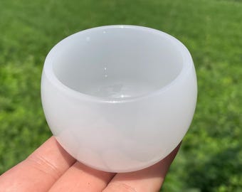 2.7'' + Natural White jade Quartz,Quartz Crystal,Crystal Cup,Crystal Bowl,Fine Crystal Gifts 1pc