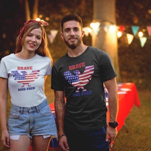 Brave and Free Unisex Softstyle T-Shirt, Inspirational Tee, Positive Vibes Shirt, Gender Neutral Top, Motivational Clothing