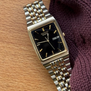 Vintage Seiko Quartz Tank-klocka