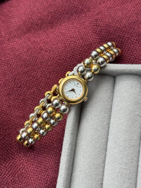 Vintage 1990s Two-tone Ladies' Seiko Quartz Watch With