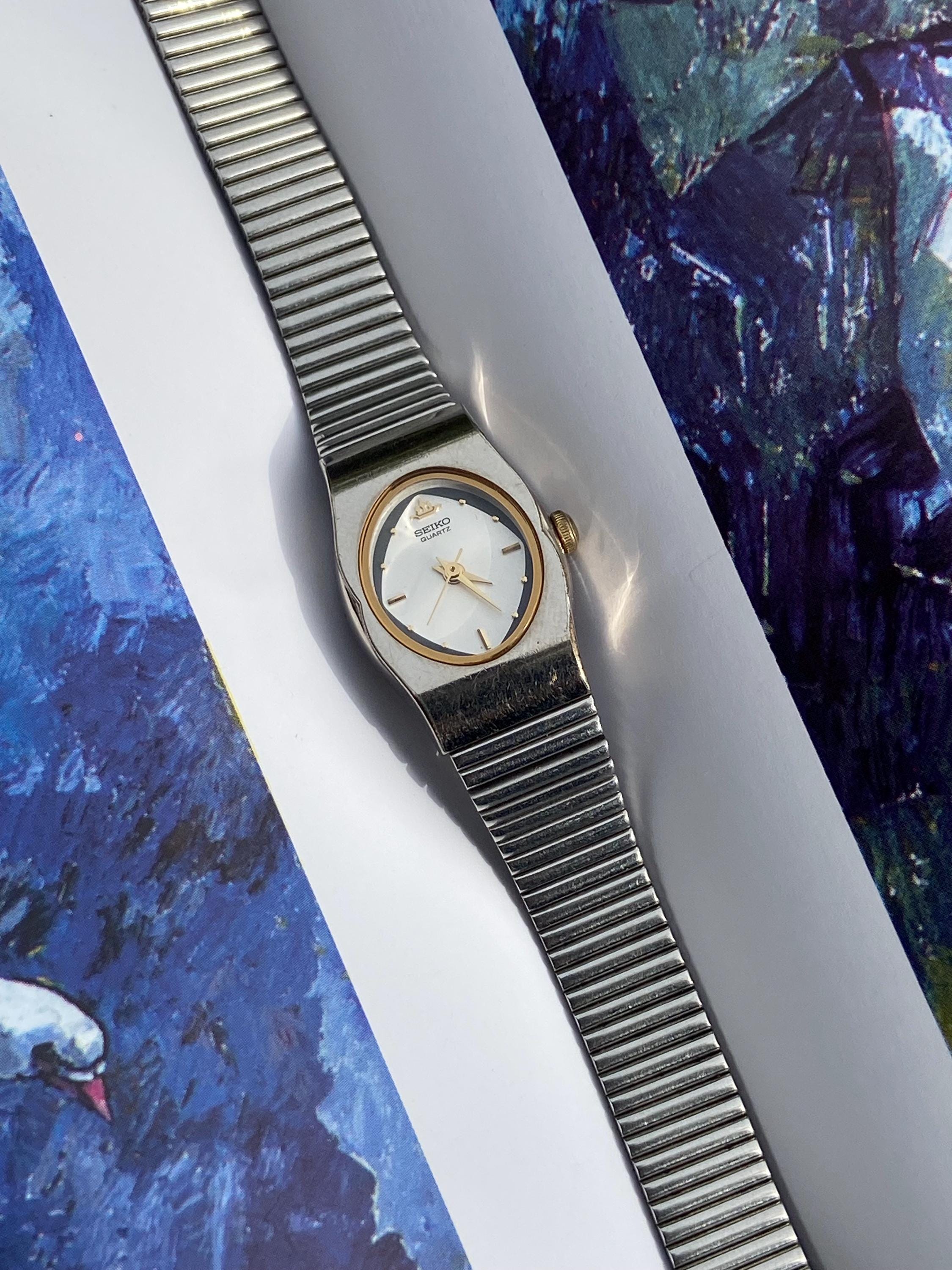 Vintage Seiko Quartz Watch | Two-tone Ladies Wristwatch 