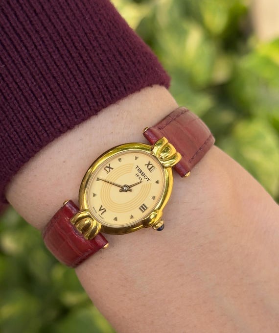 Vintage Tissot 1853 Ladies Quartz Watch | Gold Plated Oval 
