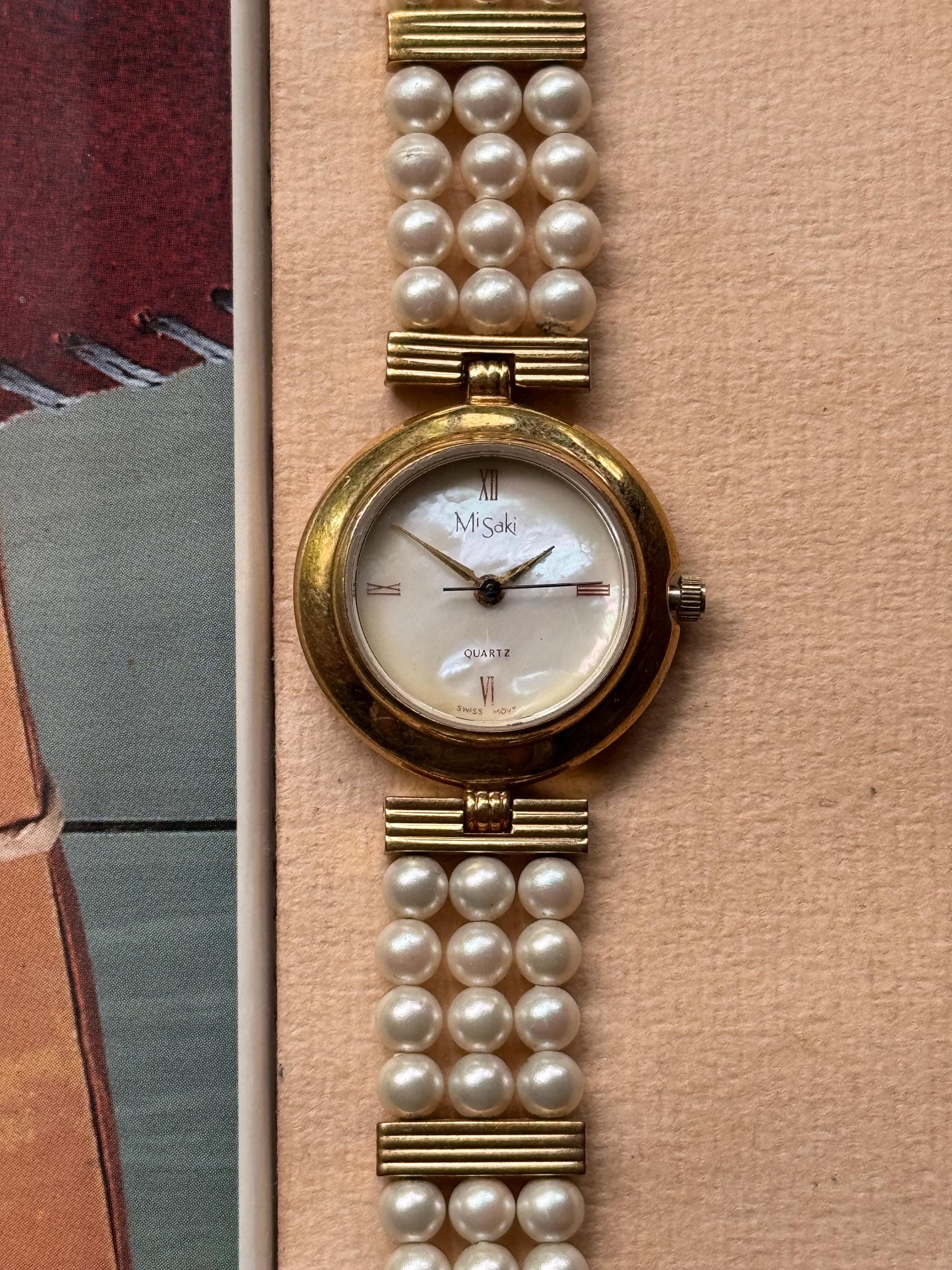 本真珠 MiSakiパール 腕時計 クォーツ Misaki watch - Etsy 日本