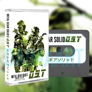 Metal Gear Solid 3 Snake Eater CUSTOM Soundtrack Cassette Tape Kojima
