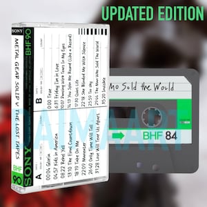 Metal Gear Solid 5 V The Lost Tapes CUSTOM Cassette Tape UPDATED EDITION Kojima