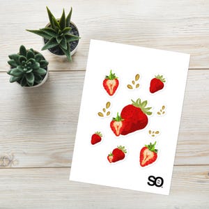 Strawberry Sticker Sheet
