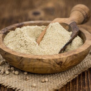 Organic Ground White Peppercorn Perfect for Seasonings Herbs and Spices