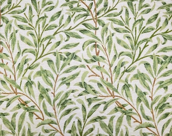 Tela de tapiz de rama de sauce verde salvia de William Morris New World - 140 cm (54") de ancho