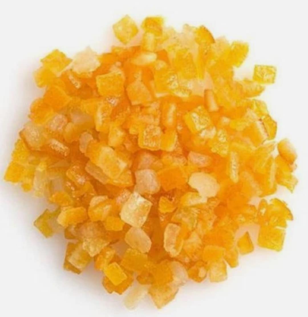 Organic Natural Italian Mixed Peel Orange & Lemon Candied Fruit Cut ...