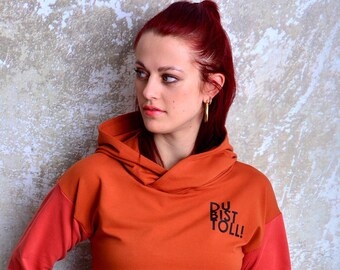 coral hoodie EDDA terracotta by STADTKIND POTSDAM