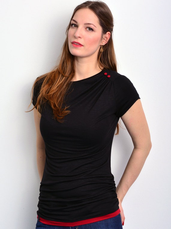 売れ筋商品|||イチ シャツ レディース トップス VERA - Blouse - black VERO MODA Women Shirt, Black (Black Black), X-Small at