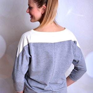 Sweatshirt YVONNE cremeweiss Pullover grau von STADTKIND POTSDAM Bild 3