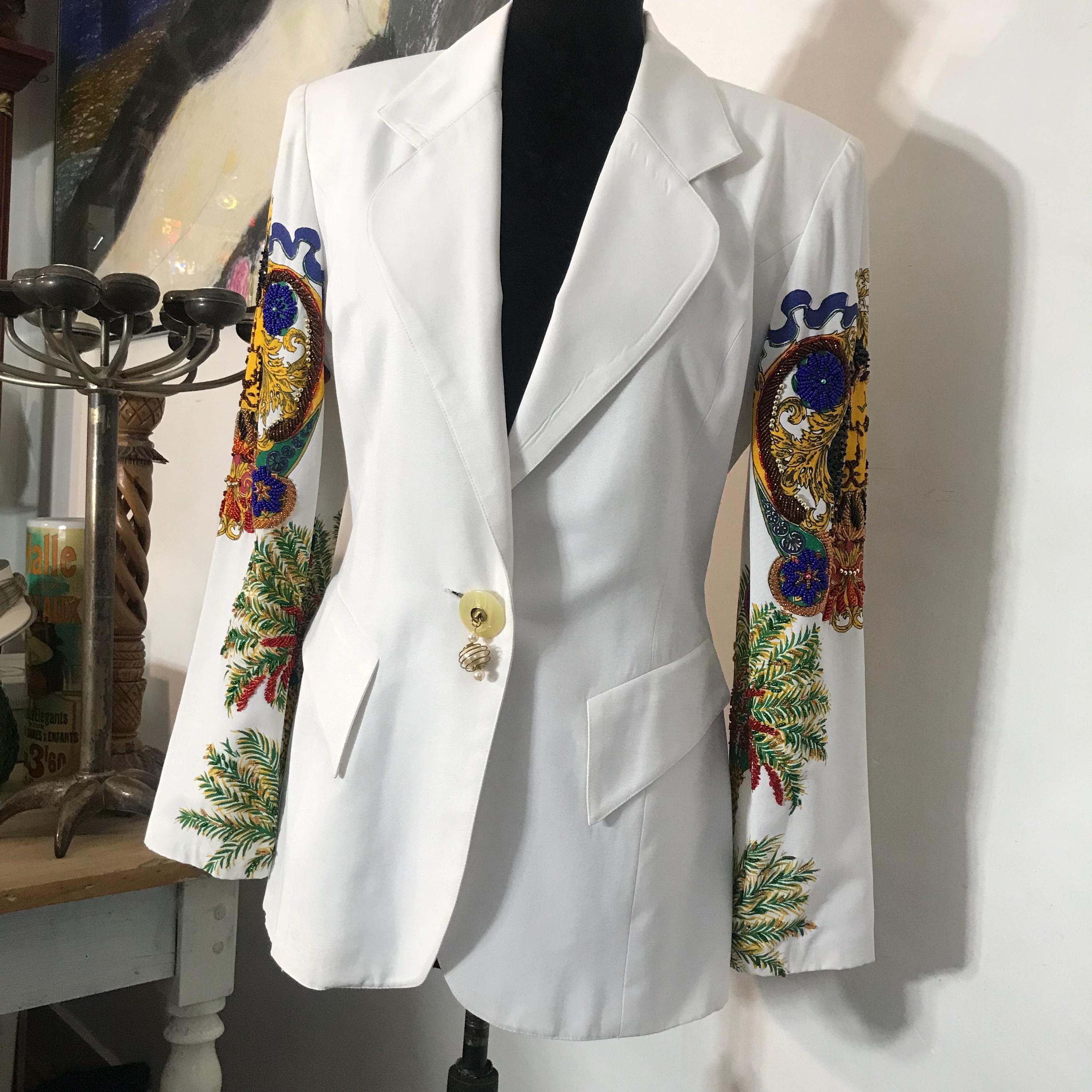 90s Versace Suit - Etsy