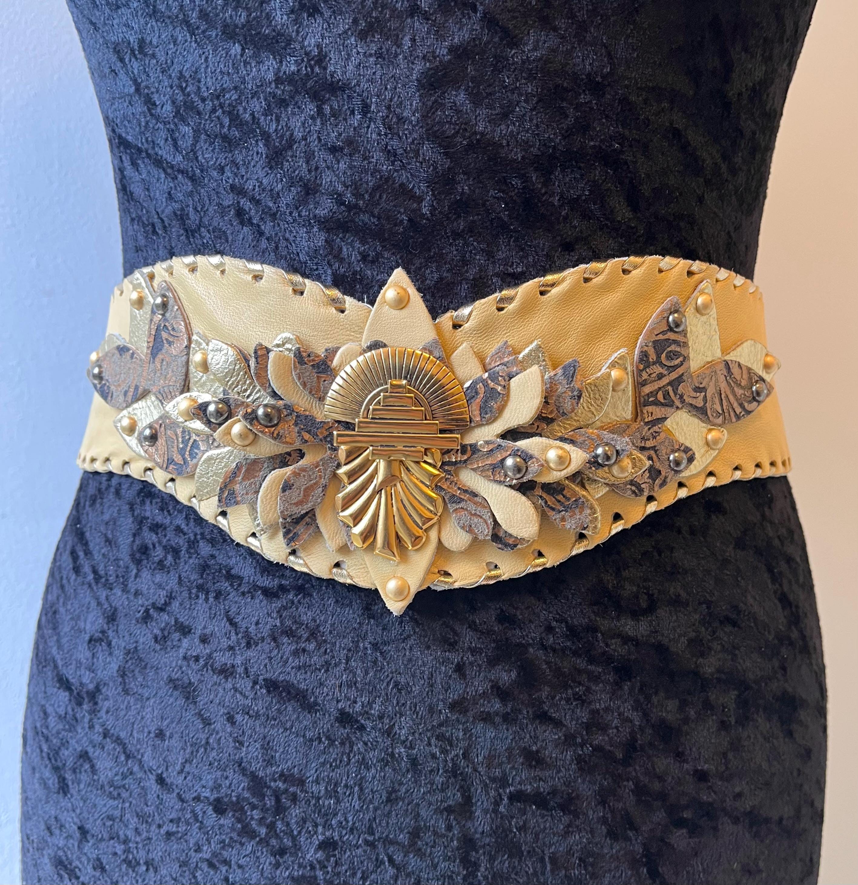 gold leaf belt for dress Leaf Vine Dress Belt or Hair Vine – Becci's Bridal Designs main image 0