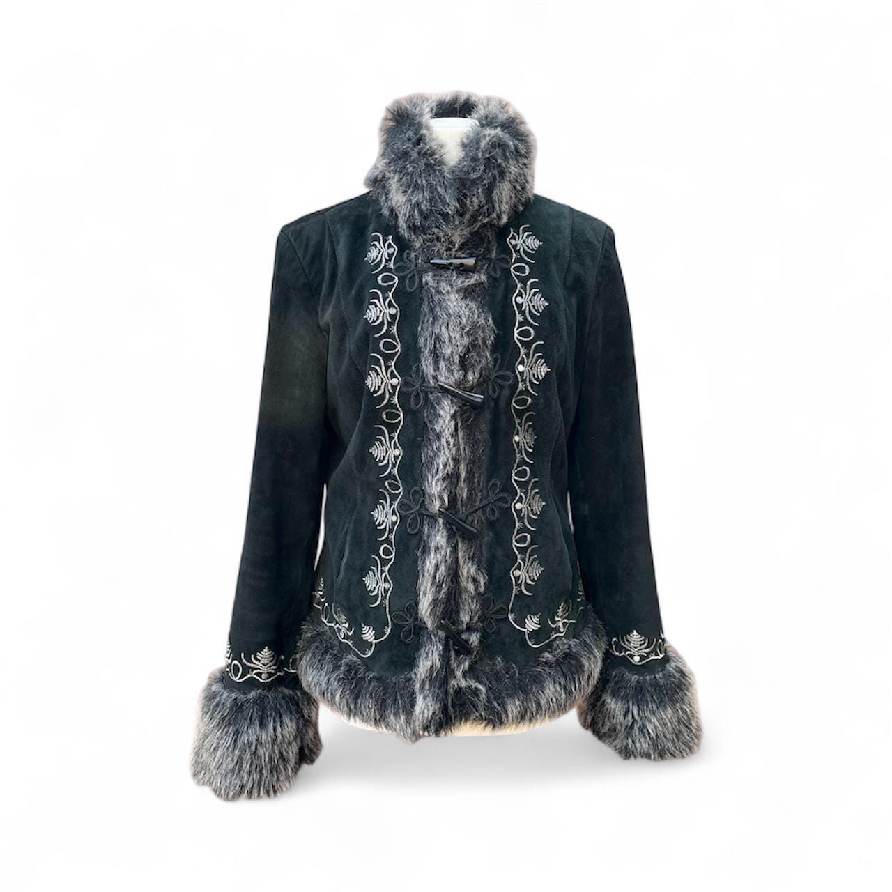 ジャケット・アウター 90-00s euro black mouton fur y2k archive Amazon.com: MANGMAO Y2k Zip up Hoodie Fur Jackets Emo Fairy