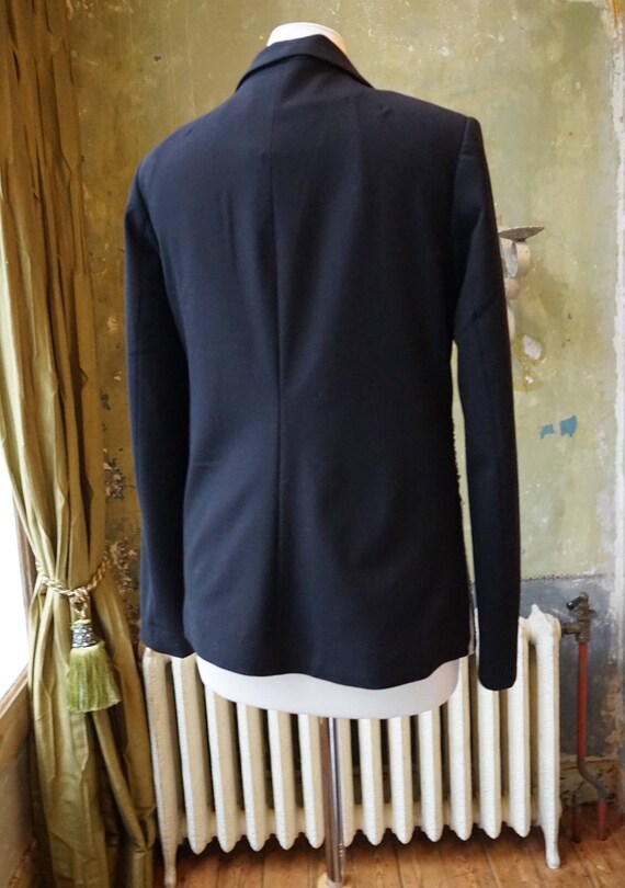 Gianni Versace Vintage Blazer, 90s Black & White Sequin Beaded