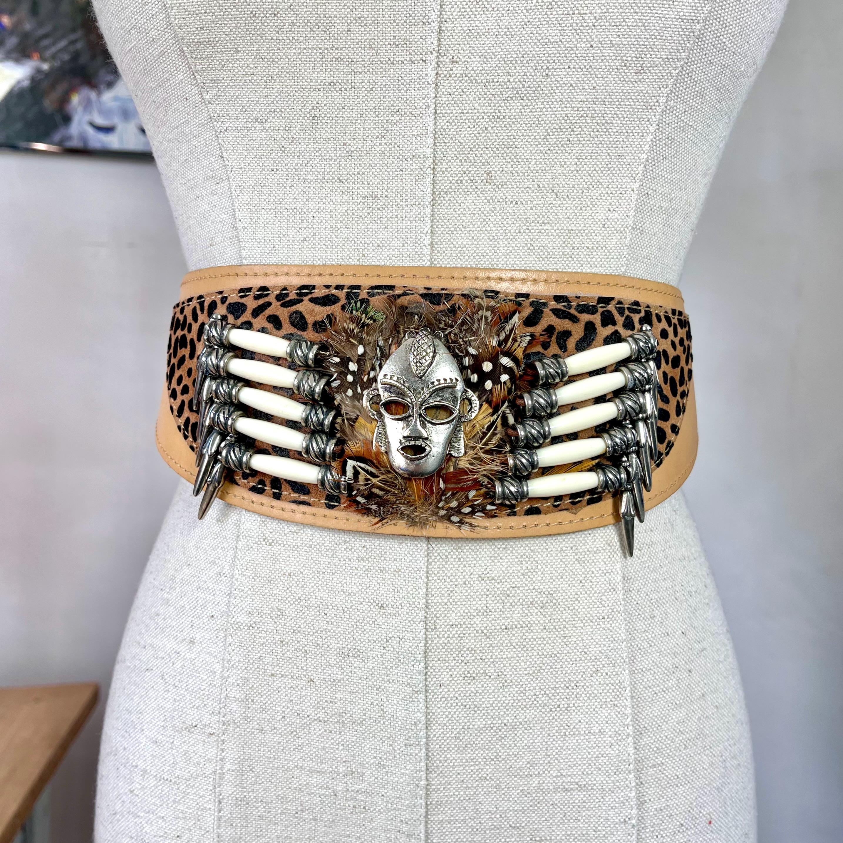 Women Jose Cotel C.D.C Belt. Metal, leather Jose Cotel Belt - Etsy main image 3