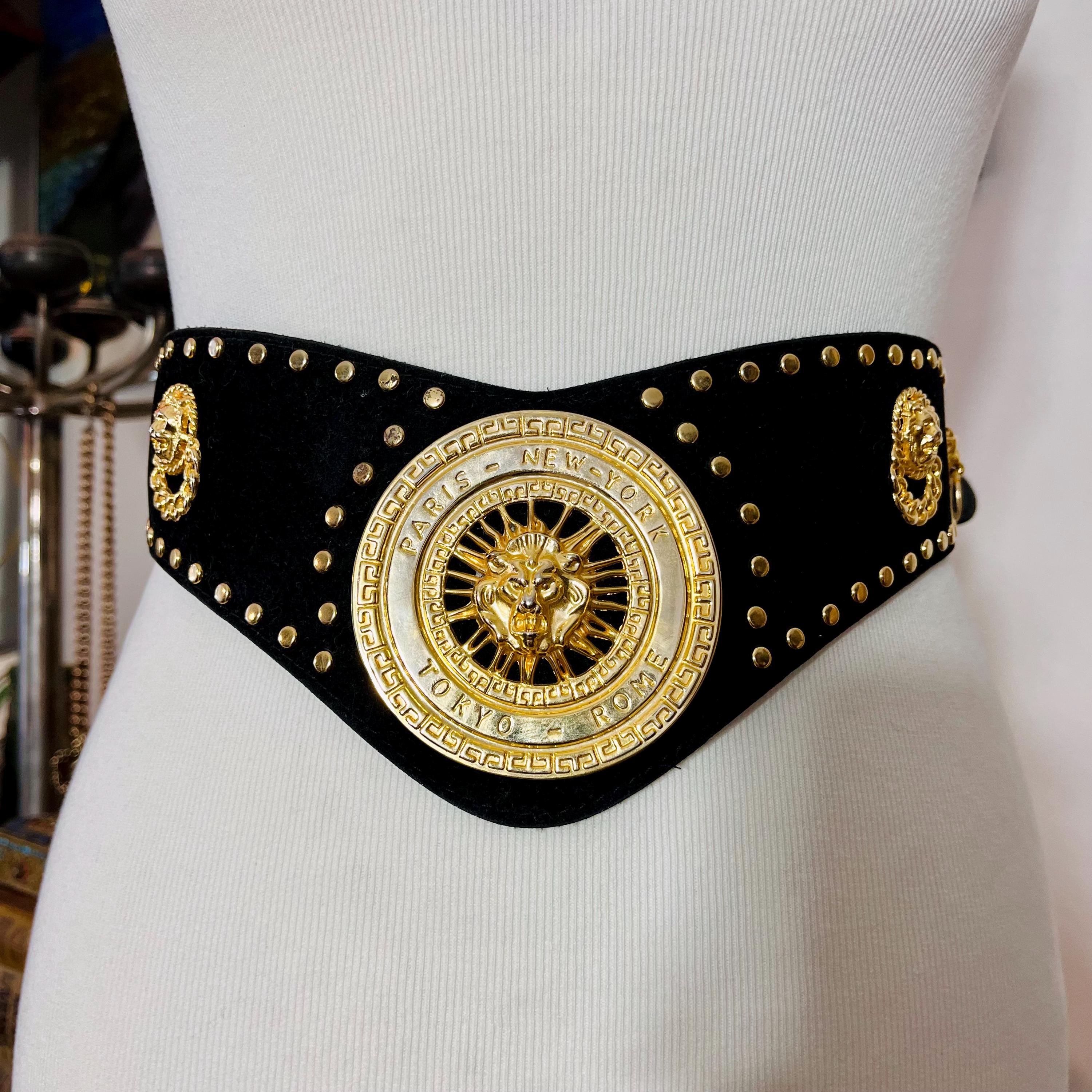 小物 Rare 90s FRENCH label gold studded belt il_fullxfull.6683740708_35kd.jpg