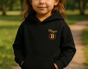 Kids Fleece Hoodie – Gold Logo Edition for Children | by MagicB