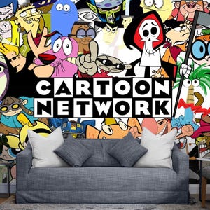 Gaming Cartoon Wallpaper for Walls – Retro Cartoon Wall Mural, Peel and Stick Vinyl Mural for Kids Bedroom or Boys Gaming Room