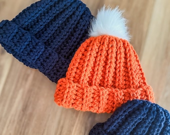 30-Minute Quick Easy Beanie Hat Crochet Pattern PDF Download Beginner Winter Cap Tutorial