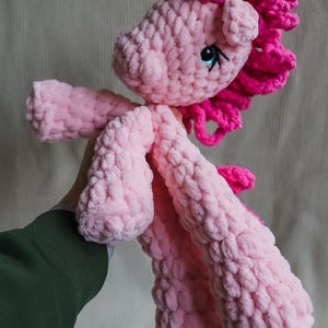 My Little Pony Pinkie Pie Lovey Plush - Soft Snuggler Horse Toy for Kids and Fans