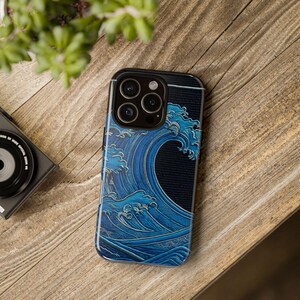 Ocean Wave Phone Case, Tough Cases, Nautical Gift, Phone Accessory, Coastal Decor, Beach Lover's Item