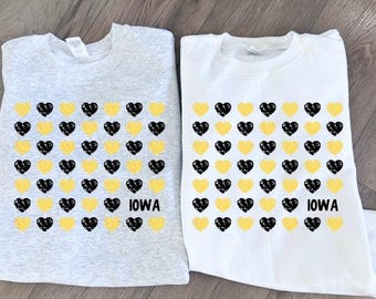 Iowa Hearts Graphic