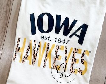Leopard Iowa Hawkeyes Tee