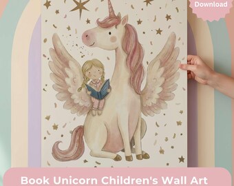 Buch Drachen Kinder Wand Kunst Digital Download | Drache Kinderzimmer Dekor | Spielzimmer Wandkunst | Geschwister Print