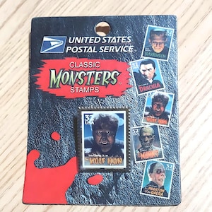 The 1997 Usps Universal Monsters Wolfman Stamp Pin