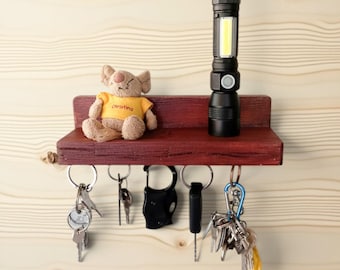 Upcycling-Schlüsselbrett aus Altholz