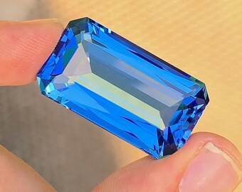 American Cert Santa Maria Aquamarine: 46.32 Ct Mine in Madagascar