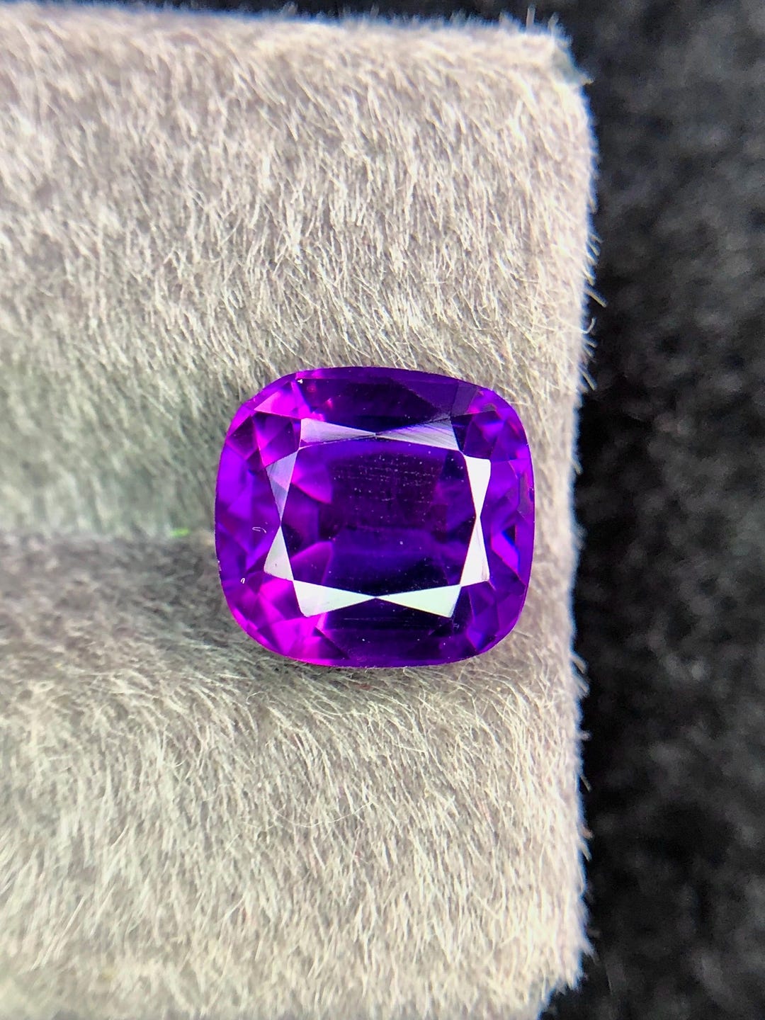 Rare Blue Hue Amethyst – 4.84 Ct Fancy Cut Gemstone From Brazil - Etsy