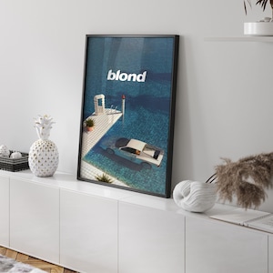 Affiche Frank Ocean, affiche blonde, art mural imprimable et décoration, décoration Hypebeast, art Frank Ocean, art mural, téléchargement numérique, art Hypebeast