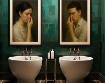 Funny Bathroom Art Prints: Vintage Toilet Humor (Digital Download)