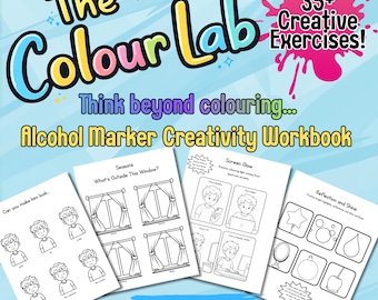 The Colour Lab | Alcohol Marker Practice Workbook