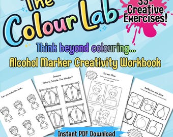 The Colour Lab | Alcohol Marker Practice Workbook
