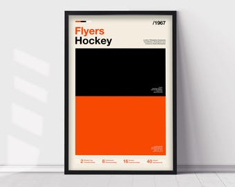 Philadelphia Flyers Hockey Art Print | NHL Team Poster