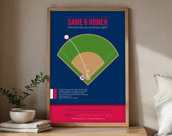 Kirby Puckett Walk-Off Home Run Poster: 1991 World Series Game 6