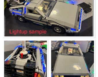 Light up kits for 10300 - DMC DeLorean Time Machine - (Model not included)