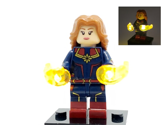 Captain Marvel Movie Avengers Superhero Minifigure Fits Lego US SELLER