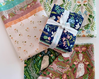 Large *Lot* of Wildwood Wander, by Katherine Lenius for Riley Blake Fabrics, Yardage and FQ Bundle