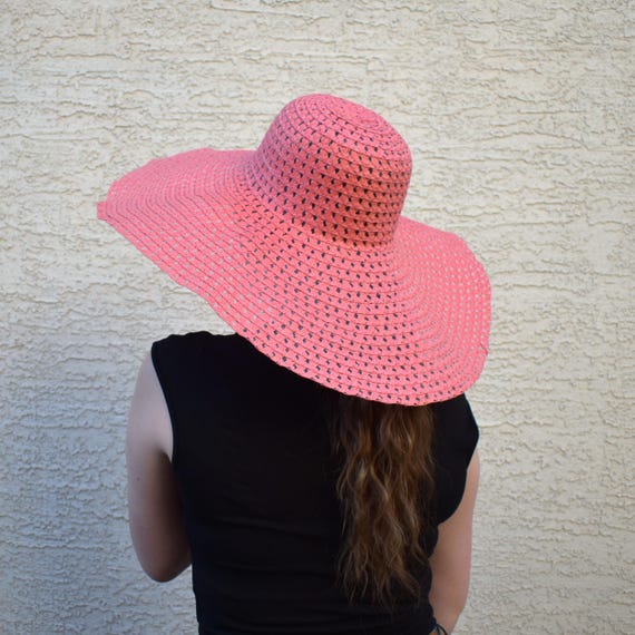 Vintage Wide-brimmed Summer Hat Large Floppy Sun Hat Beach  display picture 3