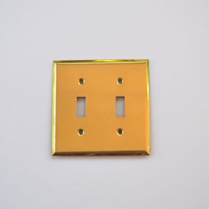 Vintage brass light switch cover metal switchplate wall plate vintage hardware electrical home improvements