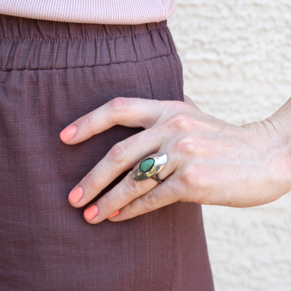 Vintage Native American Sterling Silver Turquoise… - image 7