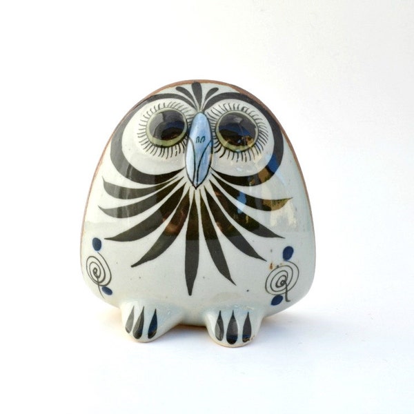 Vintage owl figurine ceramic decorative folk style Christmas gift home decor